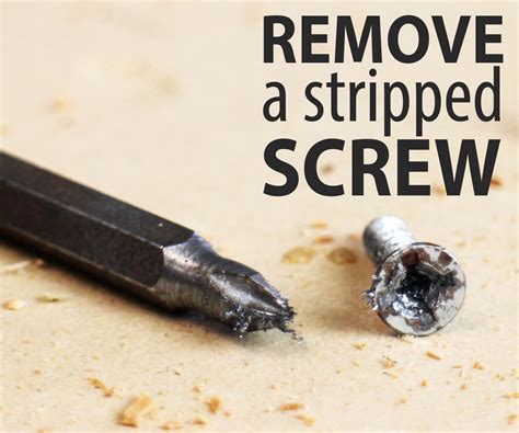 Jul 24, 2023 ... Grab a drill bit that's used for metal and at a low speed, drill a hole into the head of the screw. (The low speed should prevent the screw from ...